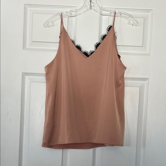 Vero Moda Lace-Trimmed Camisole in Pink and Black - Picture 3 of 5